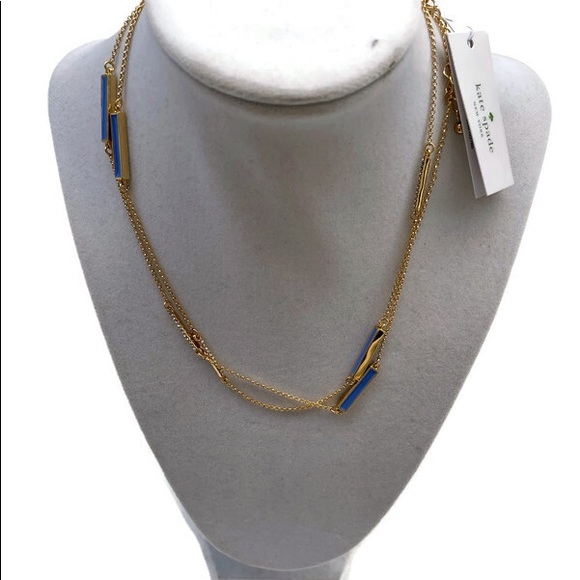 NWT Kate Spade Raising The Bar Long Scatter Necklace - Picture 2 of 2